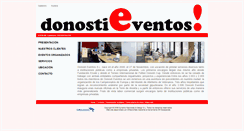 Desktop Screenshot of donostieventos.com